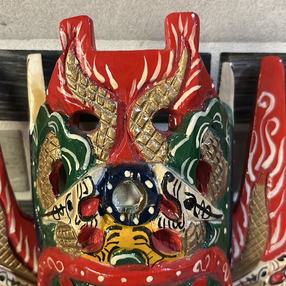 Vintage hand carved and painted Chinese Mask. - Picture 2 of 7